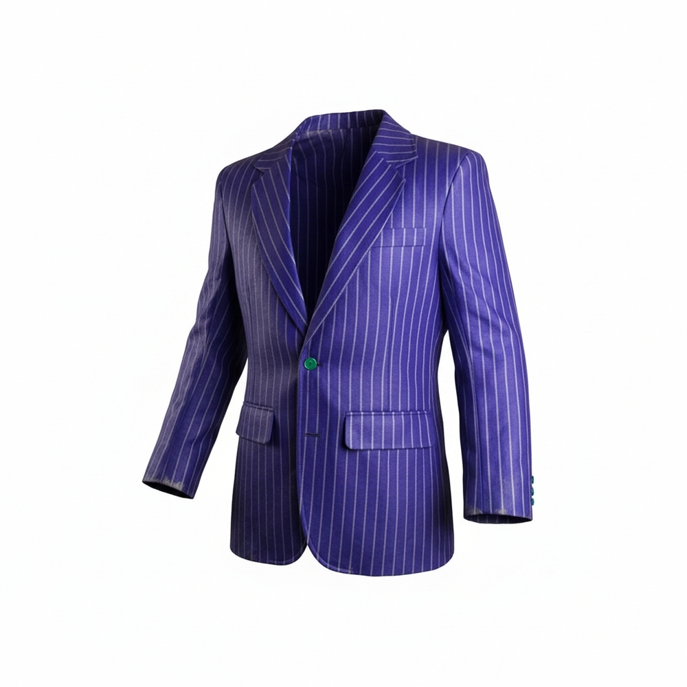 SPIRIT Elegant Purple Striped Blazer HALLOWEEN JOKER SIZE SMALL